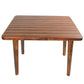 NAUTICAL TABLE WITH INLAY WOOD STRIPES SMALL