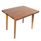 NAUTICAL TABLE WITH INLAY WOOD STRIPES SMALL