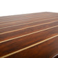 NAUTICAL TABLE WITH INLAY WOOD STRIPES SMALL