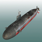 USS Seawolf Submarine (SSN-21) 30 Inches Model