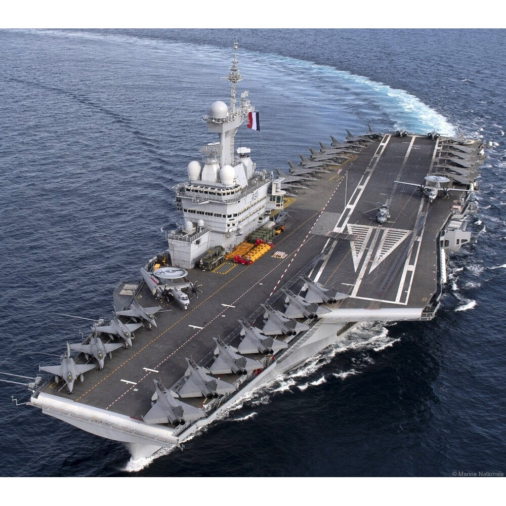 French Charles de Gaulle (R91) 30 Inches Aircraft Carrier Model