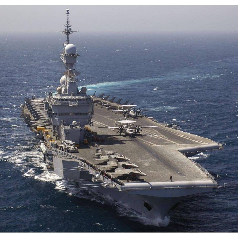 French Charles de Gaulle (R91) 30 Inches Aircraft Carrier Model