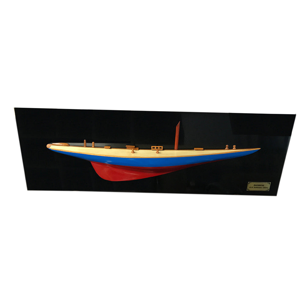 RAINBOW HALF-HULL SCALED MODEL BOAT | Museum-quality | Home & Office Decoration For Wholesale