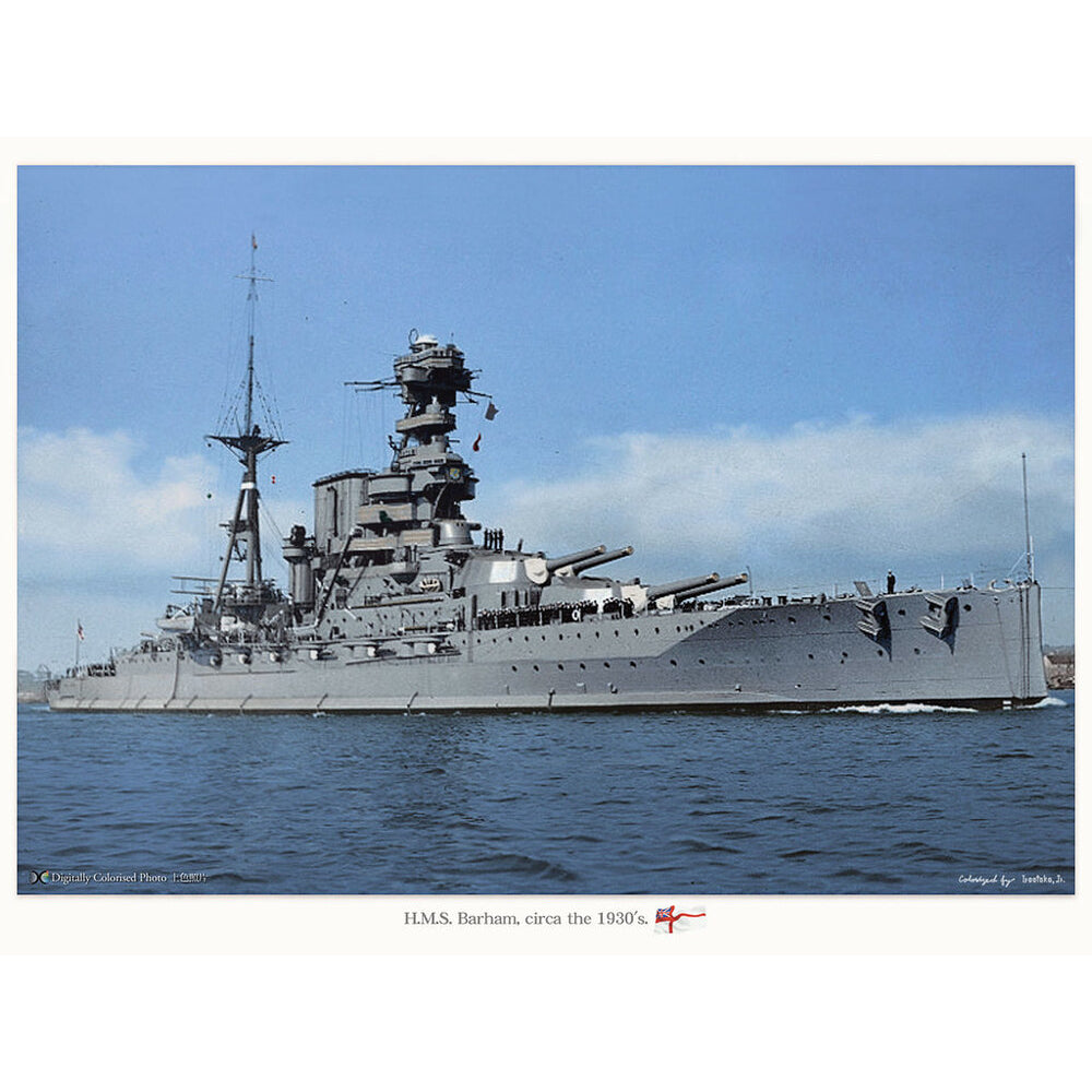 HMS Barham (Queen Elizabeth-Class) 36 Inches Battleship Model