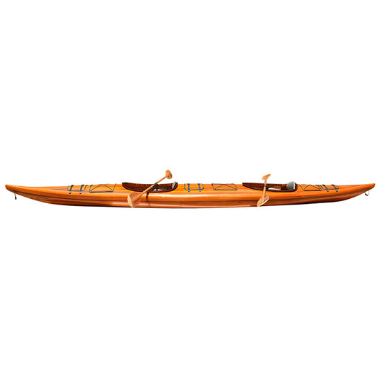 REAL KAYAK 19' - 2 PERSONS | Wooden Kayak |  Boat | Canoe with Paddles for fishing and water sports For Wholesale