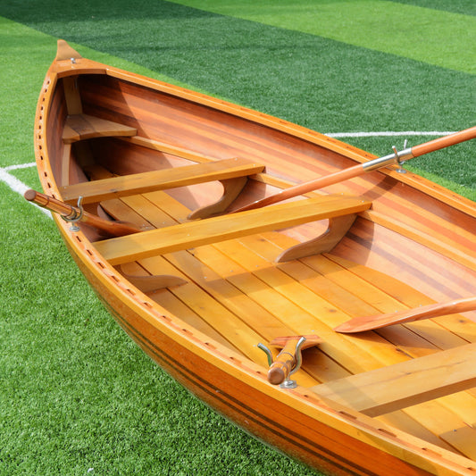 REAL WHITEHALL DINGHY TRANSOM CUT OUT 17 | Wooden Kayak |  Boat | Canoe with Paddles for fishing and water sports For Wholesale