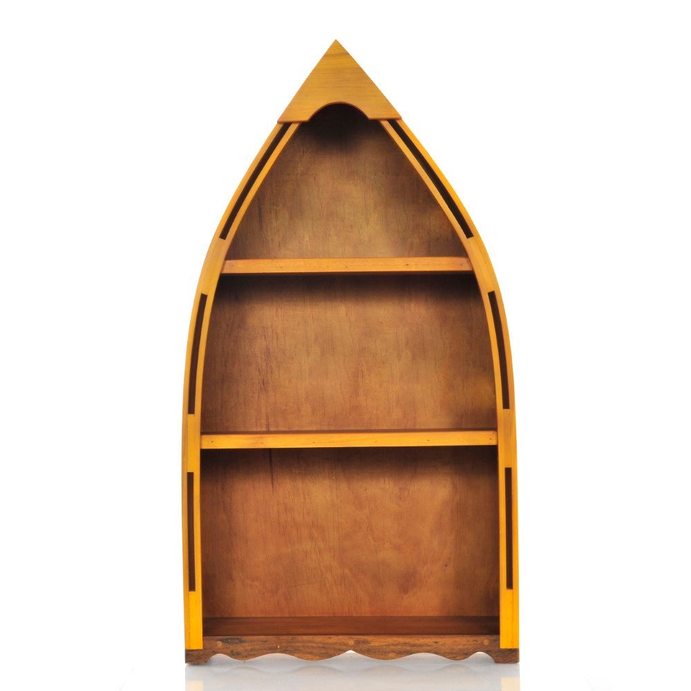 CANOE BOOK SHELF SMALL | High-quality | Fully Assembled Wooden Ship Model For Wholesale