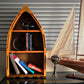 CANOE BOOK SHELF SMALL | High-quality | Fully Assembled Wooden Ship Model For Wholesale