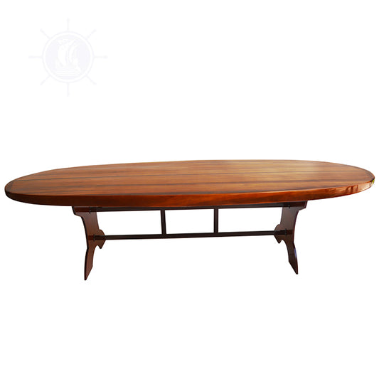 Wooden Single Paddle Board Dining Table Tall L305cm