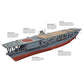 Japanese Kaga (1941) 36 Inches Aircraft Carrier Model