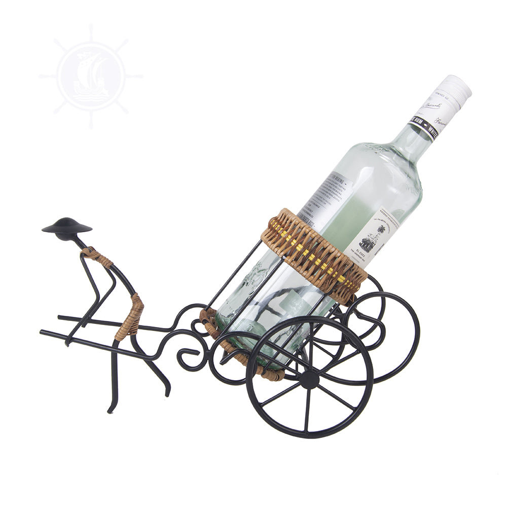 ASIAN STYLE RICKSHAW PULLER WINE HOLDER