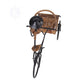 ASIAN STYLE RICKSHAW CYCLIST WINE HOLDER