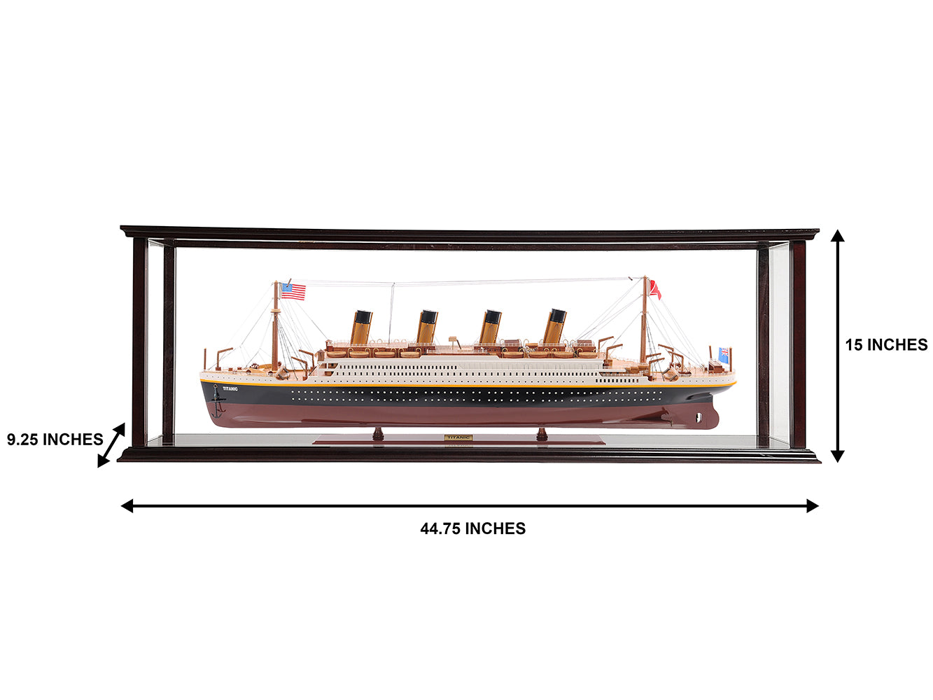 CRUISE SHIP DISPLAY CASE LARGE | HIGH QUALITY DISPLAY CASE FOR MODEL SHIP | Multi sizes and style available For Wholesale