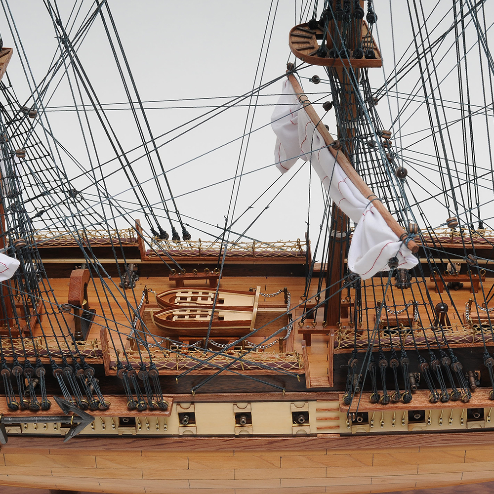 USS Constitution Large With Floor Display Case