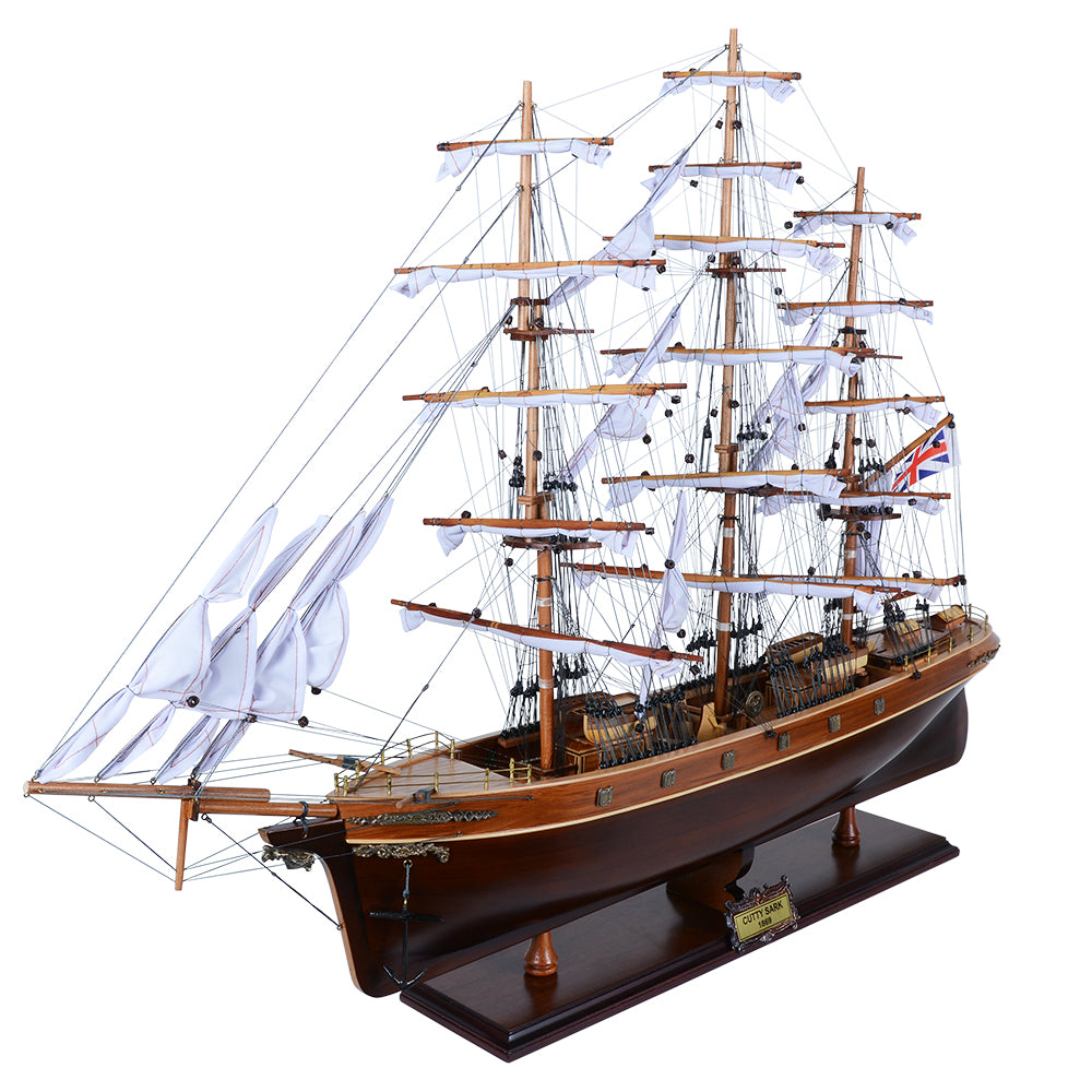 CUTTY SARK (BLACK WOOD) MODEL SHIP | High-quality | Fully