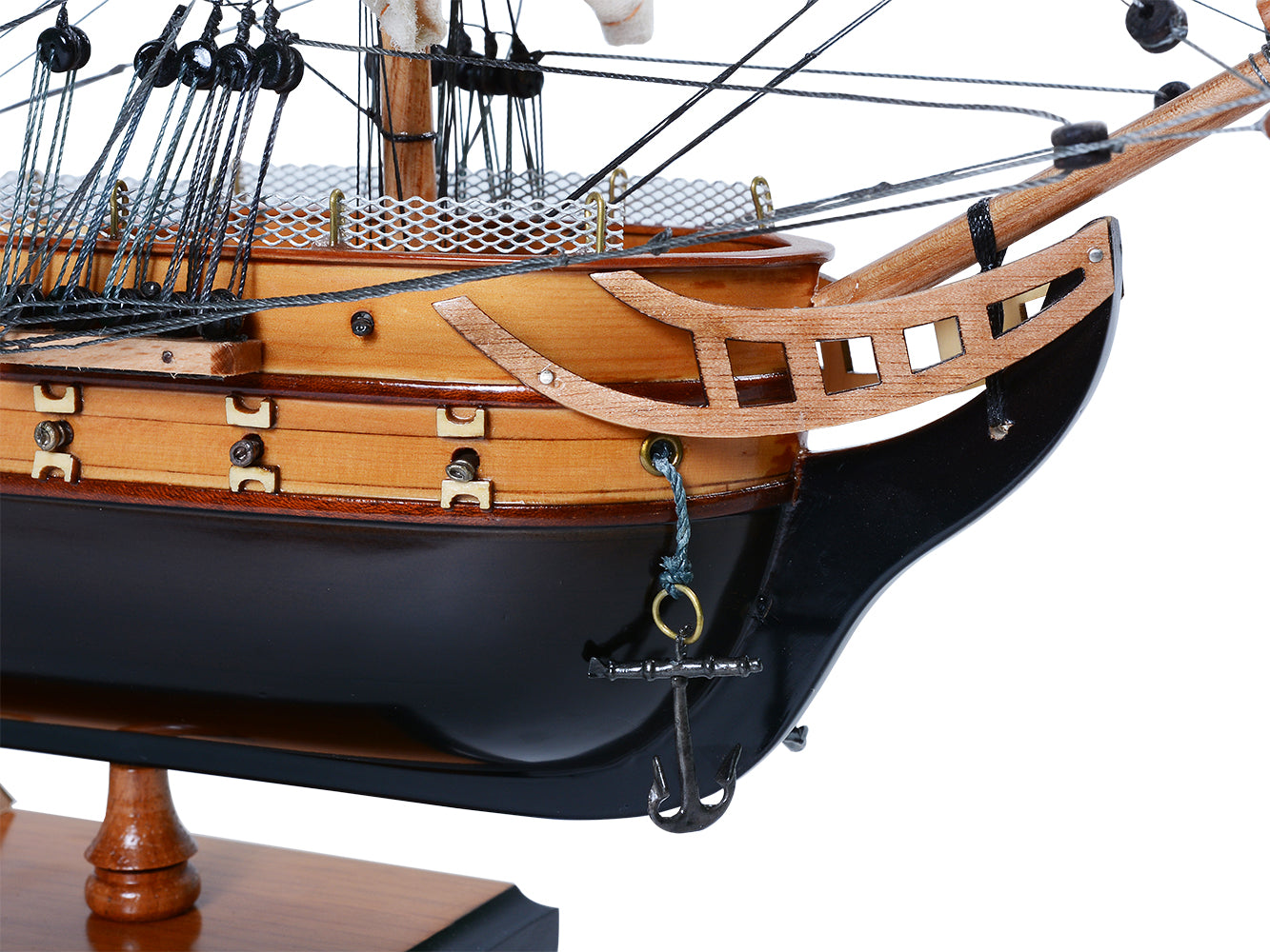USS CONSTITUTION MODEL SHIP SMALL WITH DISPLAY CASE | High-quality | Fully Assembled Wooden Ship Models
