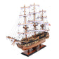 USS CONSTITUTION MIDSIZE WITH DISPLAY CASE | High-quality | Fully Assembled Wooden Ship Model