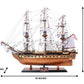 USS CONSTITUTION MIDSIZE WITH DISPLAY CASE | High-quality | Fully Assembled Wooden Ship Model