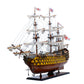 HMS Victory Painted Large size - THE FAMOUS BATTLESHIP Of THE ROYAL NAVY