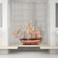 USS CONSTITUTION 56L WITH DISPLAY CASE NO GLASS | High-quality | Fully Assembled Wooden Ship Model