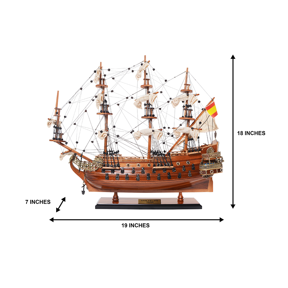 SAN FELIPE SMALL MODEL SHIP| HIGH-QUALITY