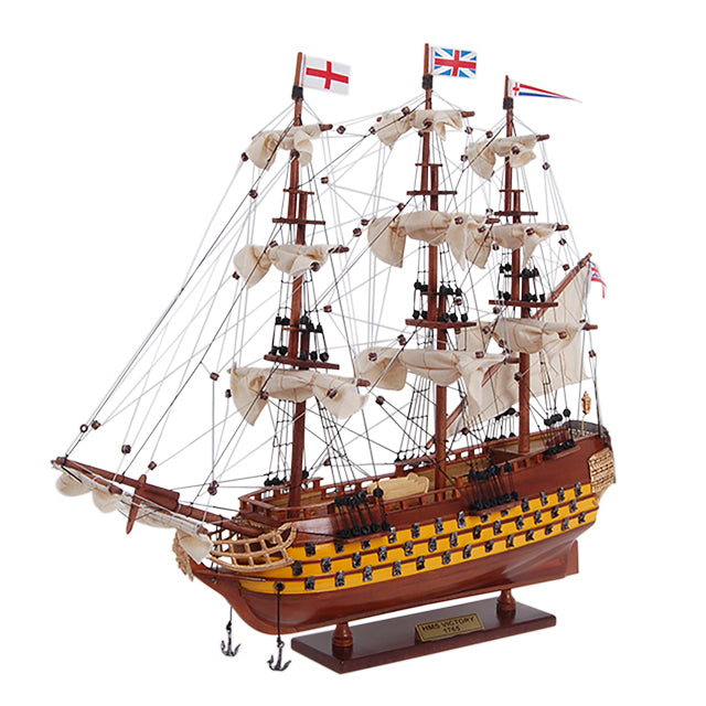 HMS VICTORY PAINTED L45 | Museum-quality | Fully Assembled Wooden Ship Models For Wholesale