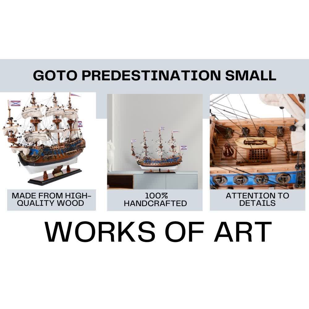 GOTO PREDESTINATION MODEL SHIP SMALL | High-quality | Fully Assembled Wooden Ship Models For Wholesale