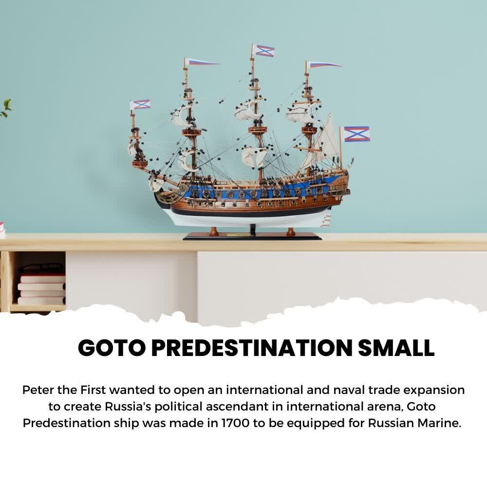 GOTO PREDESTINATION MODEL SHIP SMALL | High-quality | Fully Assembled Wooden Ship Models For Wholesale