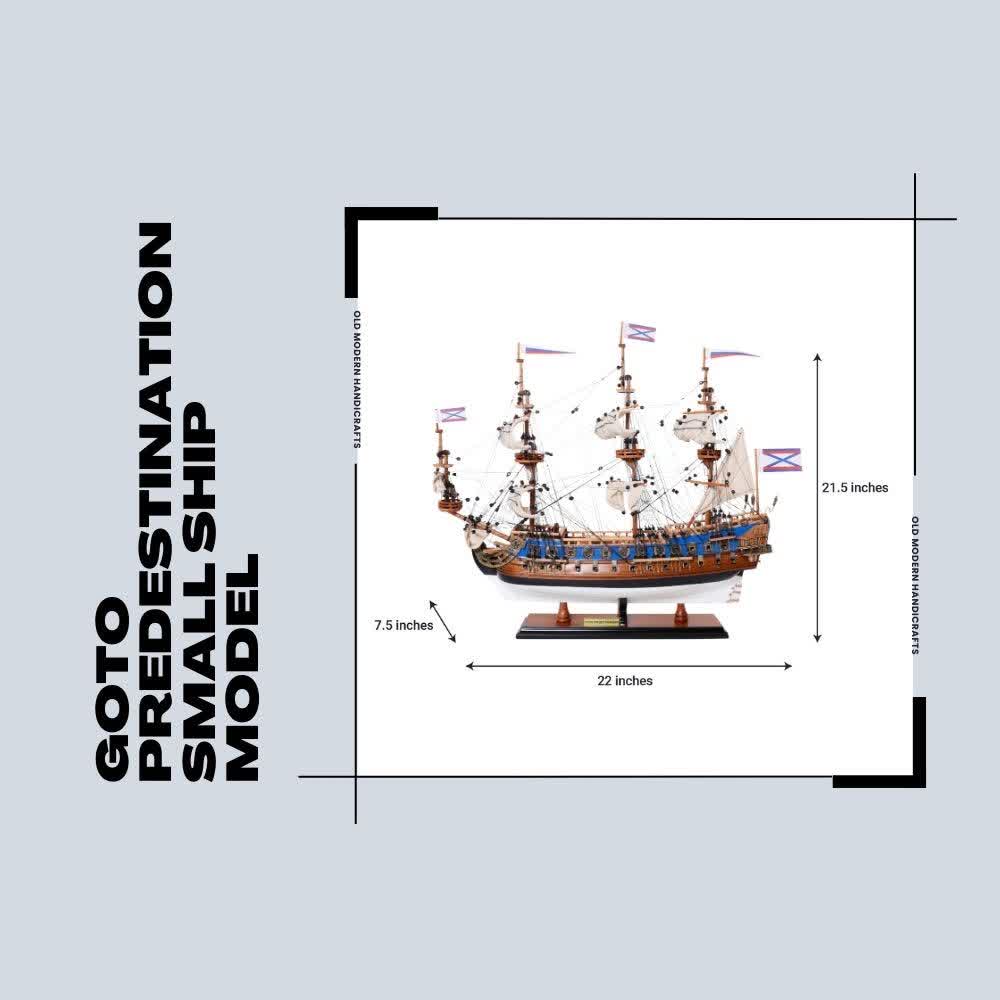 GOTO PREDESTINATION MODEL SHIP SMALL | High-quality | Fully Assembled Wooden Ship Models For Wholesale
