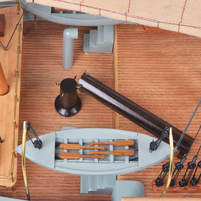Fram Painted Admiral Line Ship Model Medium | Fully Assembled