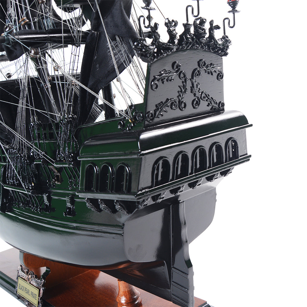 Black Pearl Pirate Ship Midsize With Display Case