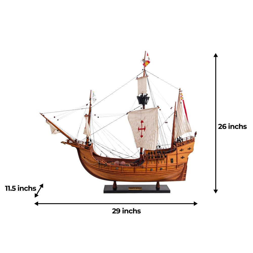 SANTA MARIA COLUMBUS MODEL SHIP | Museum-quality | Fully Assembled Wooden Ship Models For Wholesale