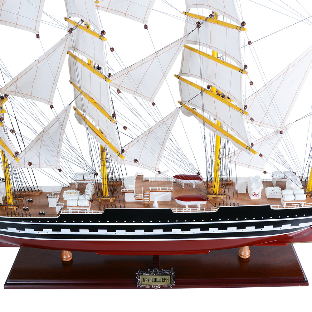 KRUZENSHTERN PAINTED L80CM | High-quality | Fully Assembled Wooden Ship Models For Wholesale