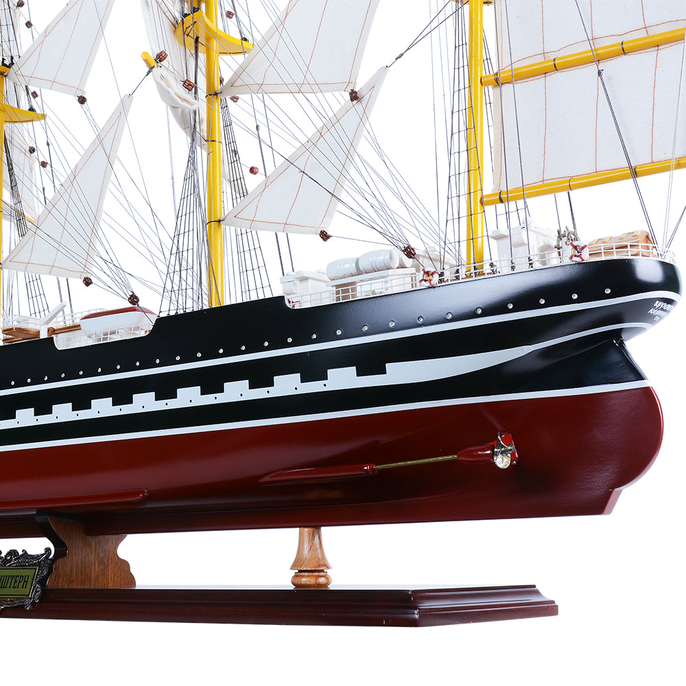 KRUZENSHTERN PAINTED L80CM | High-quality | Fully Assembled Wooden Ship Models For Wholesale