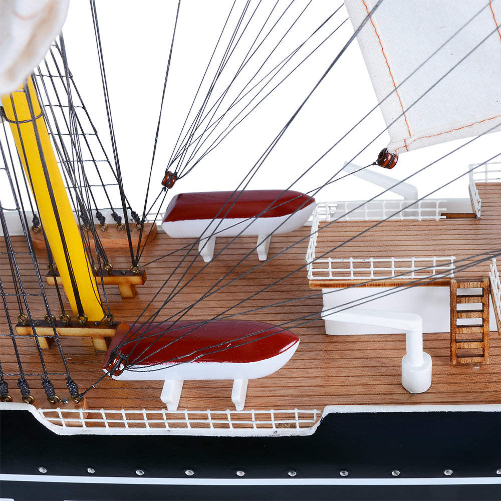 KRUZENSHTERN PAINTED L80CM | High-quality | Fully Assembled Wooden Ship Models For Wholesale