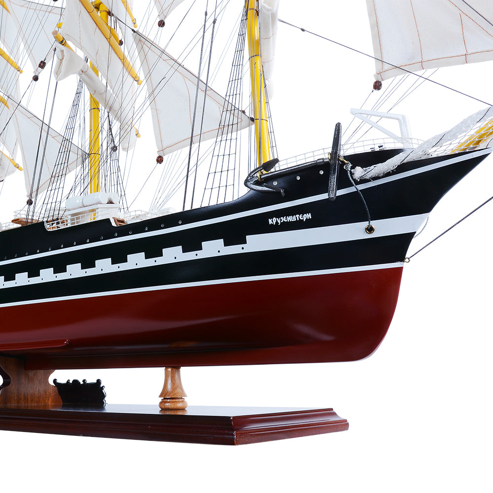 KRUZENSHTERN PAINTED L80CM | High-quality | Fully Assembled Wooden Ship Models For Wholesale