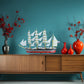 KRUZENSHTERN PAINTED L80CM | High-quality | Fully Assembled Wooden Ship Models For Wholesale