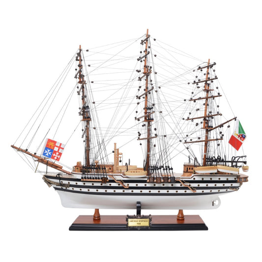 AMERIGO VESPUCCI MODEL SHIP PAINTED MEDIUM | High-quality | Fully Assembled Wooden Ship Models For Wholesale