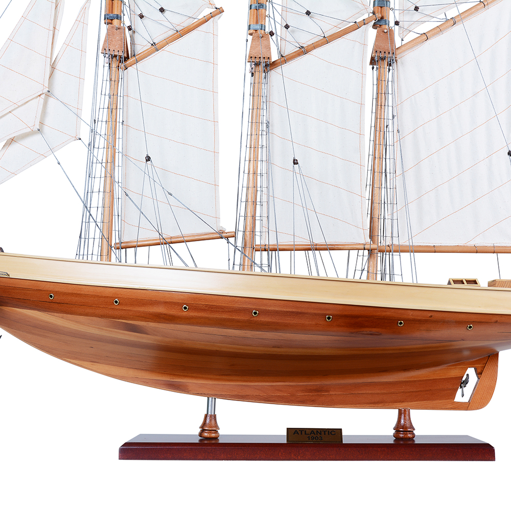 ATLANTIC YACHT Model Yacht | Museum-quality | Fully Assembled Wooden Ship Model For Wholesale