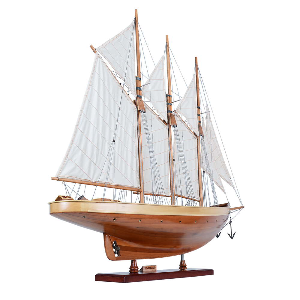 ATLANTIC YACHT Model Yacht | Museum-quality | Fully Assembled Wooden Ship Model For Wholesale