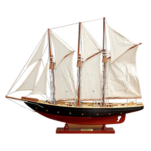 ATLANTIC PAINTED LARGE | Partially Assembled Wooden Yacht Model For Wholesale