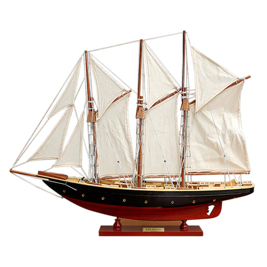 ATLANTIC PAINTED LARGE | Museum-quality | Partially Assembled Wooden Yacht Model For Wholesale