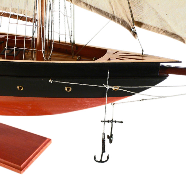 ATLANTIC PAINTED LARGE | Partially Assembled Wooden Yacht Model For Wholesale