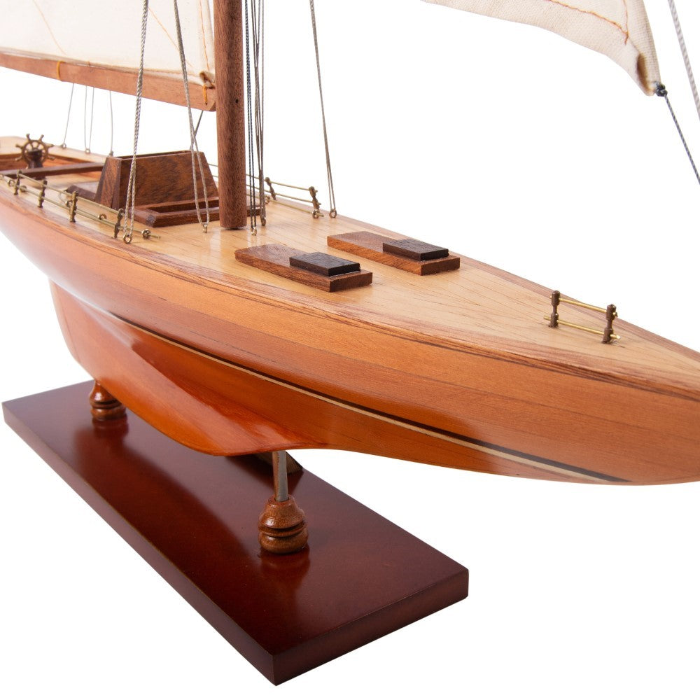 COLUMBIA Model Yacht Medium | Museum-quality | Fully Assembled Wooden Ship Model For Wholesalec