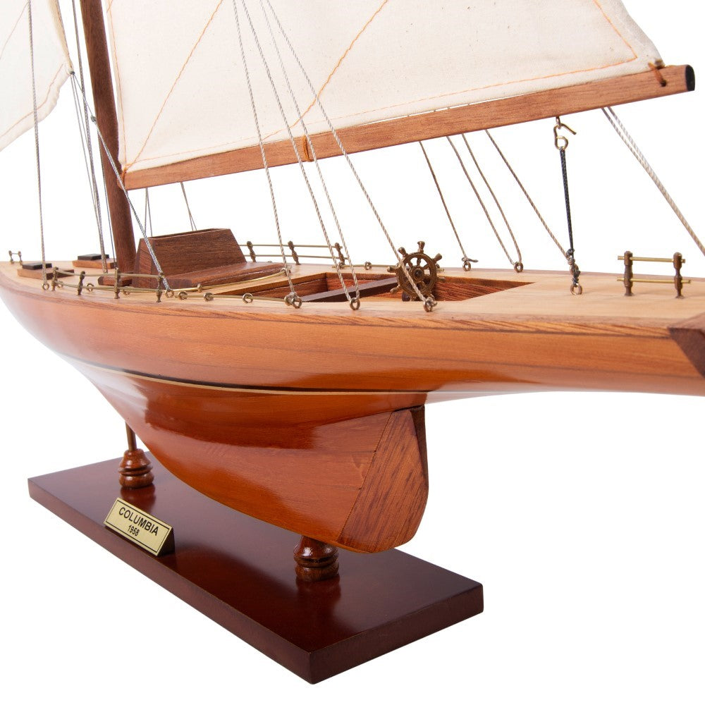 COLUMBIA Model Yacht Medium | Museum-quality | Fully Assembled Wooden Ship Model For Wholesalec
