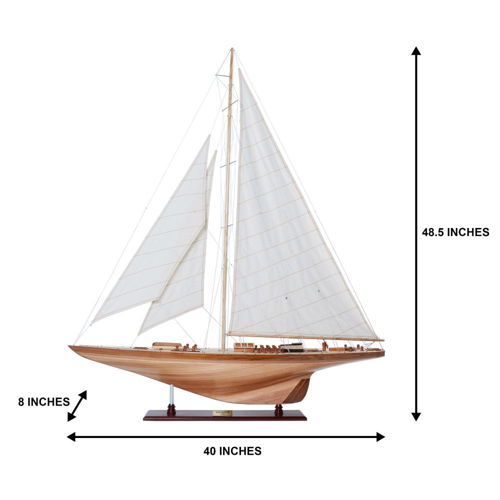 ENDEAVOUR Model Yacht Xlarge | Fully Assembled Wooden Ship Model For Wholesale