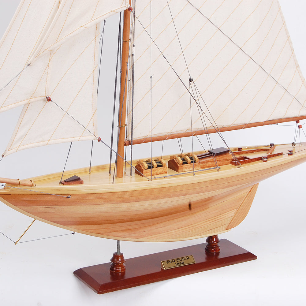 Pen Duick Model Yacht Large | Fully Assembled Wooden Ship Model For Wholesale