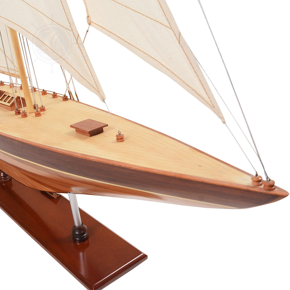 SHAMROCK YACHT L Model Yacht | Museum-quality | Fully Assembled Wooden Ship Model For Wholesale