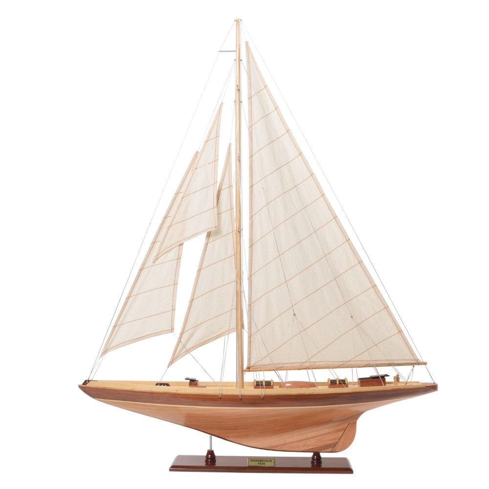 SHAMROCK Model Yacht L | Museum-quality | Fully Assembled Wooden Ship Model For Wholesale