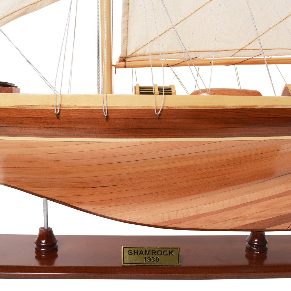 SHAMROCK Model Yacht L | Museum-quality | Fully Assembled Wooden Ship Model For Wholesale